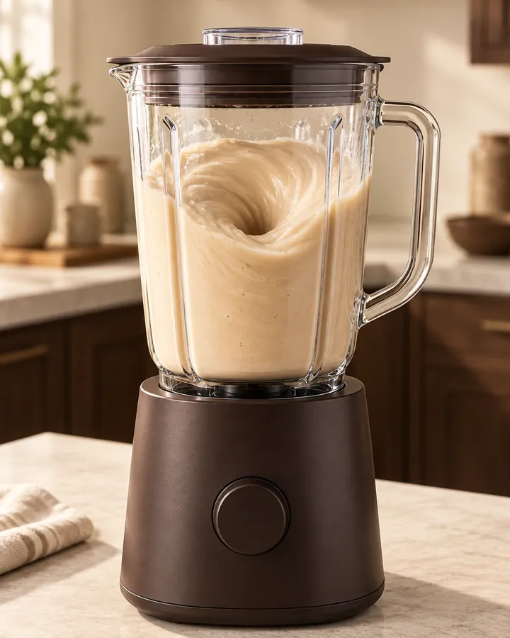 FLIP 7 swirling in a blender