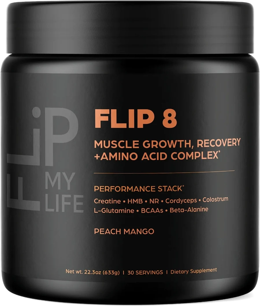 FLIP 8 Performance Stack in Peach Mango, 30 servings